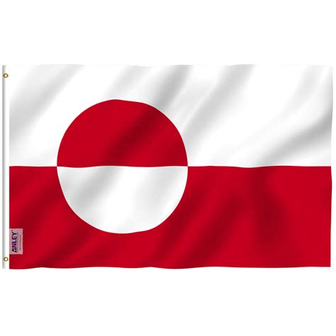 Fly Breeze Greenland Flag 3x5 Foot - Anley Flags