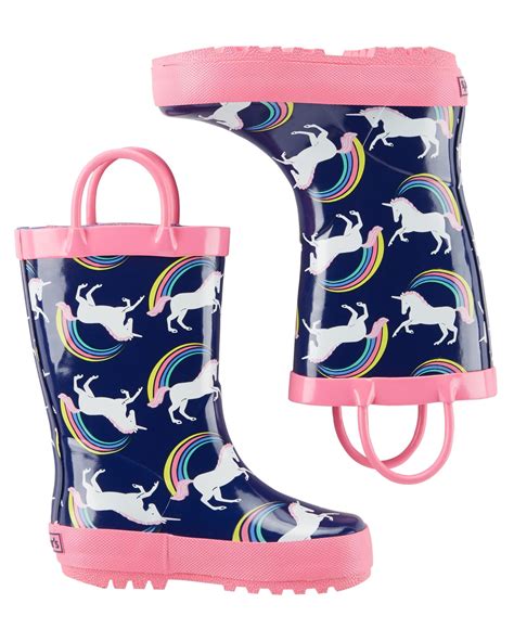 Kid Girl Unicorn Rain Boots | Carter’s OshKosh Canada | Toddler rain ...