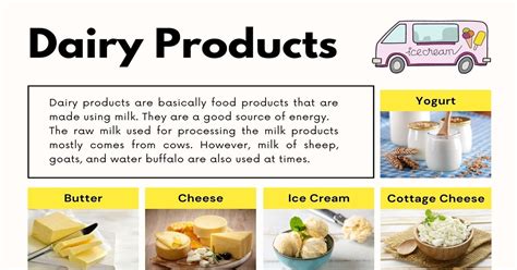 Dairy Products: List of Dairy Products with Fascinating Facts • 7ESL