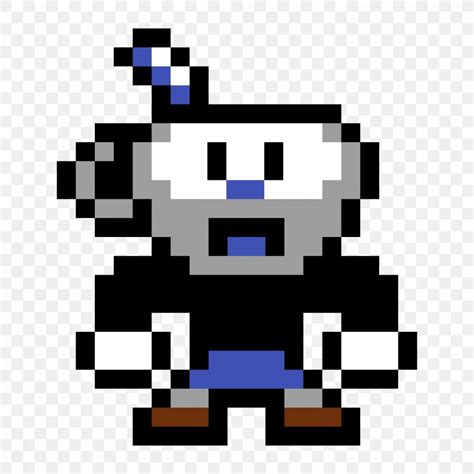 Cuphead Minecraft Pixel Art, PNG, 1200x1200px, Cuphead, Animated Film ...