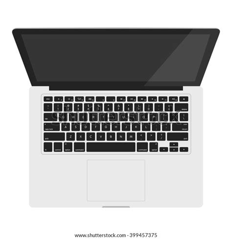 Top View Laptop Computer Keyboard Layout Stock Vector (Royalty Free) 399457375 | Shutterstock