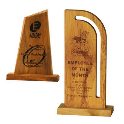 Employee Of The Month Wood Trophy - Trophy manufacture in mumbai