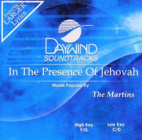 In The Presence Of Jehovah [Accompaniment/Performance Track]: Amazon.co.uk: Home & Kitchen