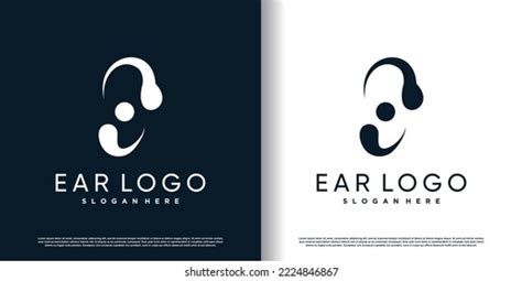 Ear Logo Design Template Creative Concept Stock Vector (Royalty Free ...