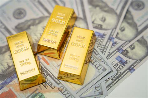 Gold Bullion Dollar Bill Stock Photo - Download Image Now - American ...