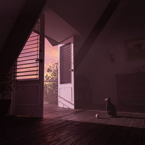 ArtStation - Staring cat