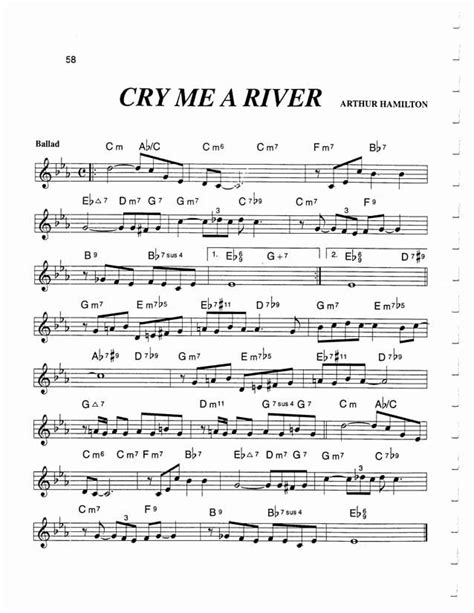 Cry Me A River Guitar Chords | Go Guitar Sheet Music