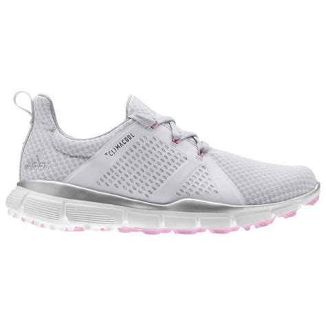 Buy Adidas Women's ClimaCool Cage Golf Shoes Grey/Silver/Pink | Golf Discount