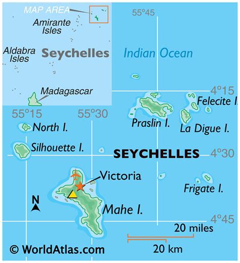 Seychelles Map / Geography of Seychelles / Map of Seychelles - Worldatlas.com