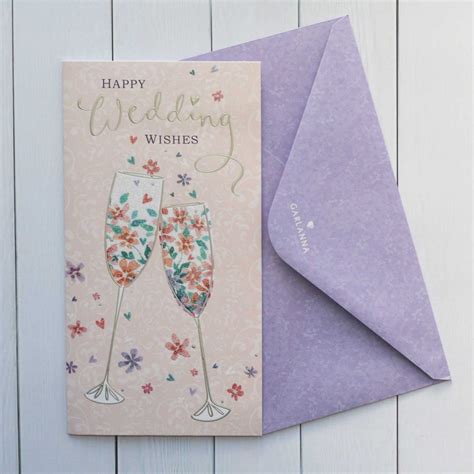 Wedding Card Happy Wedding Day Wishes - Garlanna Greeting Cards