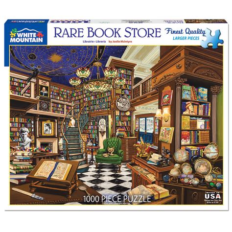 White Mountain Puzzles Book Store 1000 Piece Jigsaw Puzzle