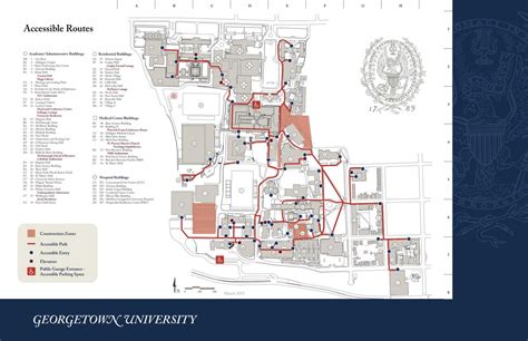 Barrier-Free Routes | Master Planning | Georgetown University