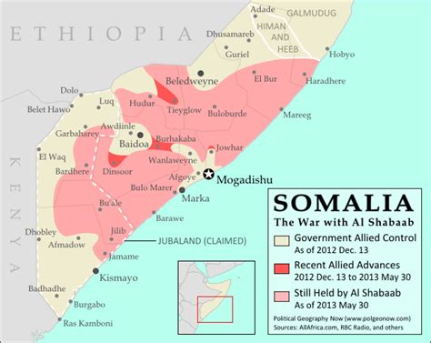 Mogadishu Map Africa