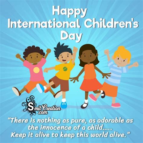 Happy International Children’s Day Quotes in English - SmitCreation.com