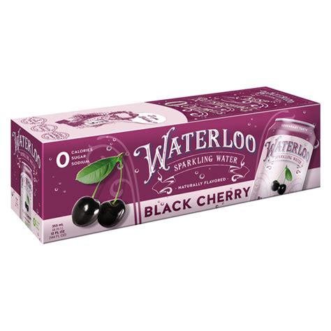 Waterloo Sparkling Water • Black Cherry 12 Pk 12 oz