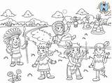 Native American Coloring Page sketch template