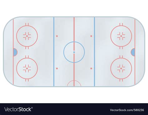 Ice hockey rink Royalty Free Vector Image - VectorStock