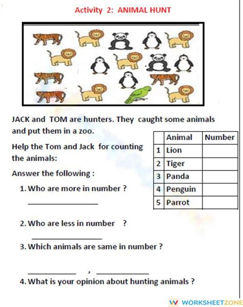 Data Handling Worksheet