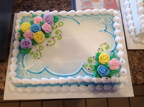 DQ cakes...Dairy Queen. Floral sheet cake | Sheet cake designs, Cake decorating, Birthday sheet ...