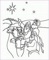 Three Wise Men Coloring Page Sketch sketch template