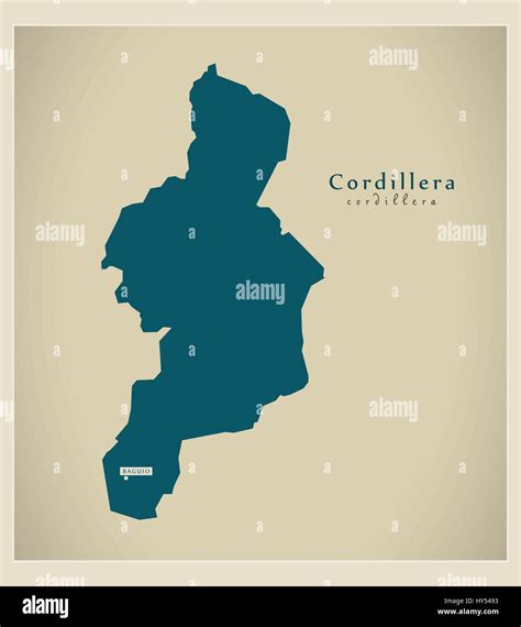 Modern Map - Cordillera PH Stock Vector Image & Art - Alamy