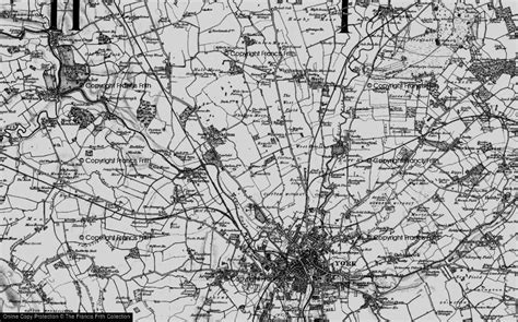 Historic Ordnance Survey Map of Clifton Moor, 1898