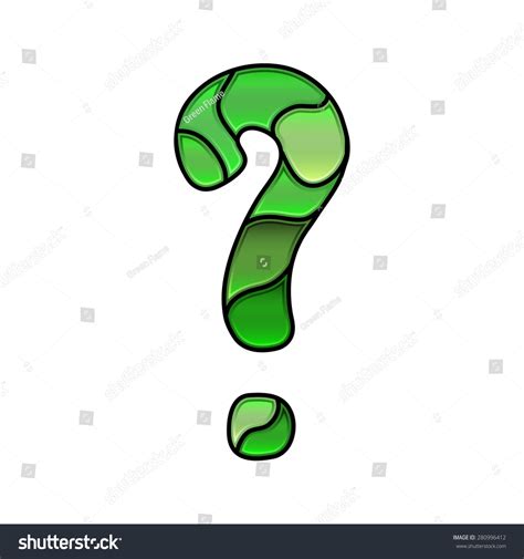 Stained Glass Font Question Mark Stock Vector (Royalty Free) 280996412 ...