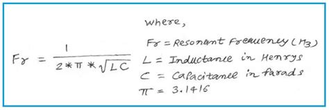 Resonant Frequency calculator | Resonant Frequency Formula