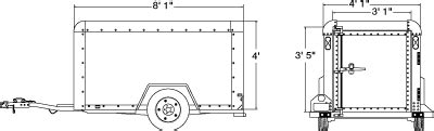 U-Haul: 4x8 Cargo Trailer Rental