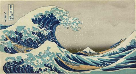 Great Wave Off Kanagawa Vintage Japanese Art Print Poster Sizes A4 -to ...