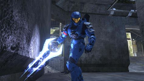 Download Master Chief wielding the iconic Halo Energy Sword Wallpaper | Wallpapers.com