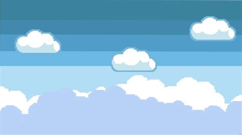 Pixel Sky Background in Illustrator, SVG, JPG, EPS, PNG - Download ...