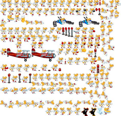 (Recolored) Tails Sprite Sheet by JayHyperStarX on DeviantArt