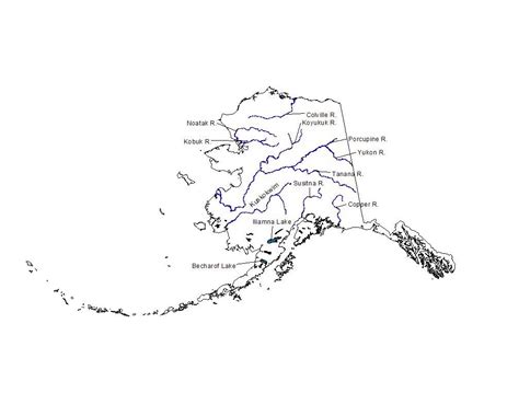 Alaska Map With Cities And Rivers