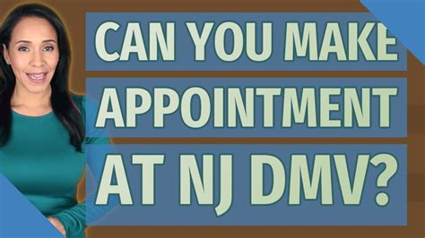 Can you make appointment at NJ DMV? - YouTube