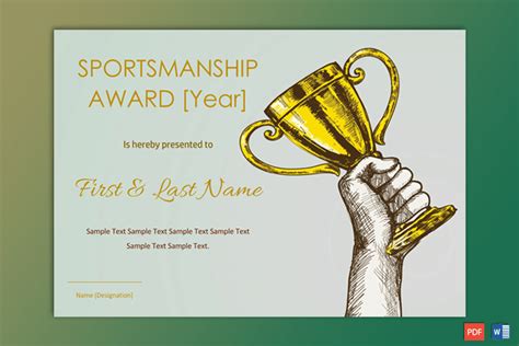 Sportsmanship Award Certificate - Soft Blue Border - Gct pertaining to Fresh Sportsmanship ...