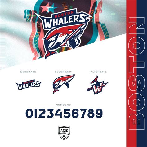 Axis Football on Twitter: "Boston Whalers 🐋 (BOS)… " Mascot Design, Logo Design, Graphic Design ...