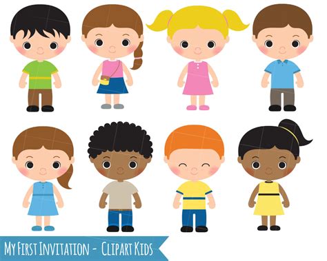 Kids Clipart Children Clipart Girl Clipart Boy Clip Art Kid | Etsy ...