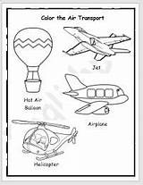 Air Transportation Coloring Pages Preschool Printables sketch template