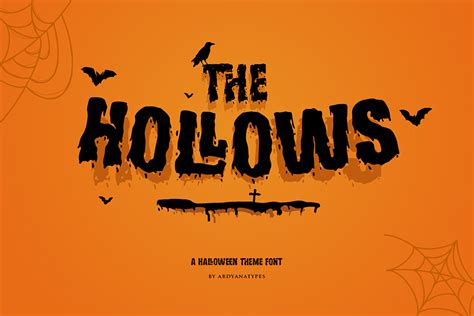 Hollows Spooky Display Font – Free Design Resources