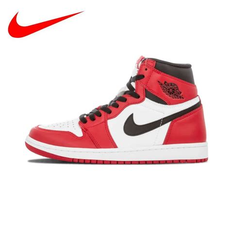 Original Nike Air Jordan 1 Retro High OG Chicago Breathable Men's Basketball Shoes Sports ...