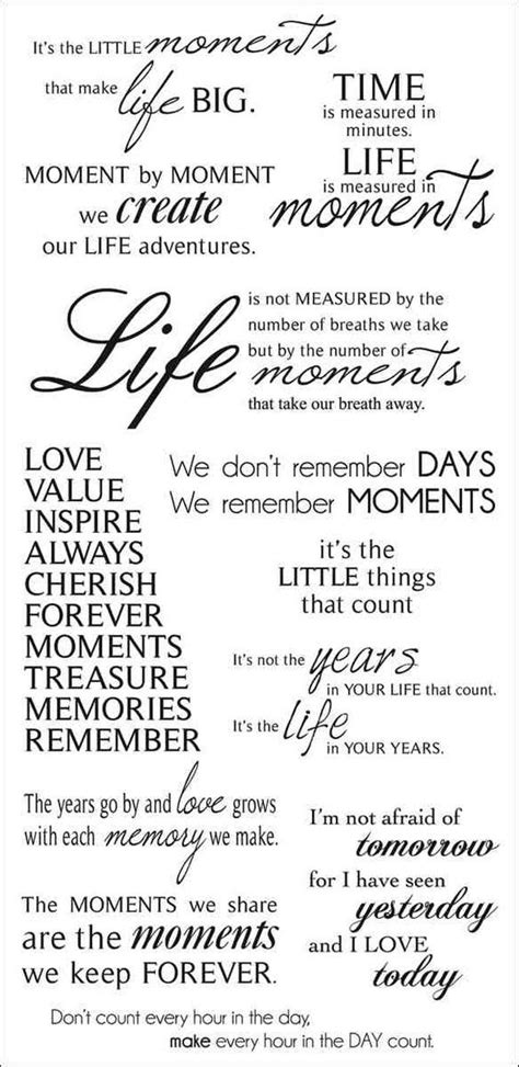 “Moments” Quotes for Scrapbook Pages – Scrap Booking | Scrapbook quotes, Moments quotes, Verses ...