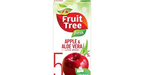 F&N Fruit Tree Fresh Juices - Apple & Aloe Vera and Orange Flavors are ...