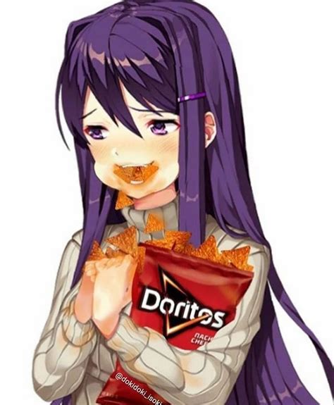 [DDLC memes] Yuri loves doritos (~‾∇‾)~ Yuri, Best Memes, Dankest Memes ...