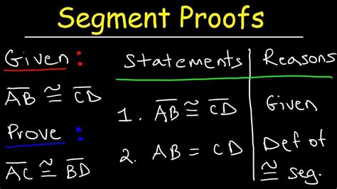 Trace Two Congruent Line Segments