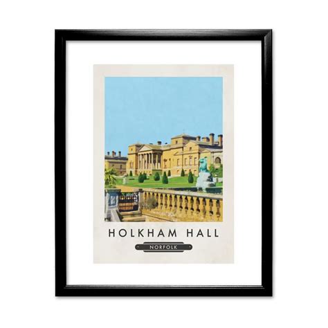 Holkham Hall, Norfolk - Art Print | Framed prints, Art prints, Vintage travel posters