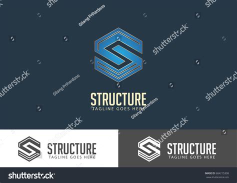 Structure Logo Design Vector Template Stock Vector (Royalty Free ...