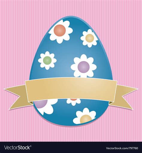 Easter egg card Royalty Free Vector Image - VectorStock