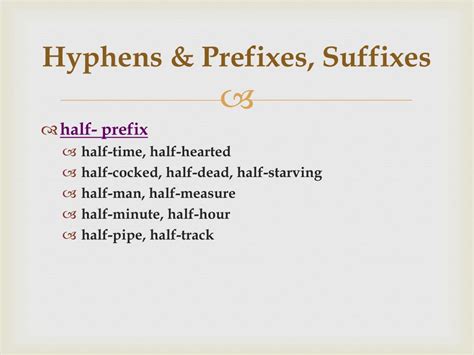 PPT - HYPHENS PowerPoint Presentation, free download - ID:1611246