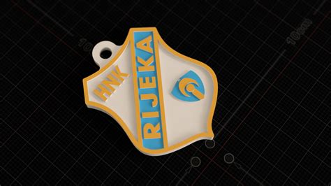 STL file HNK Rijeka Colored Keychain・3D printer model to download・Cults